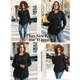 thumbnail image 4 of LANREMON Women's Plus Size Crewneck Long Sleeve Tops Casual Lightweight Fall Pullover Tunic Sweaters Shirts, 4 of 7