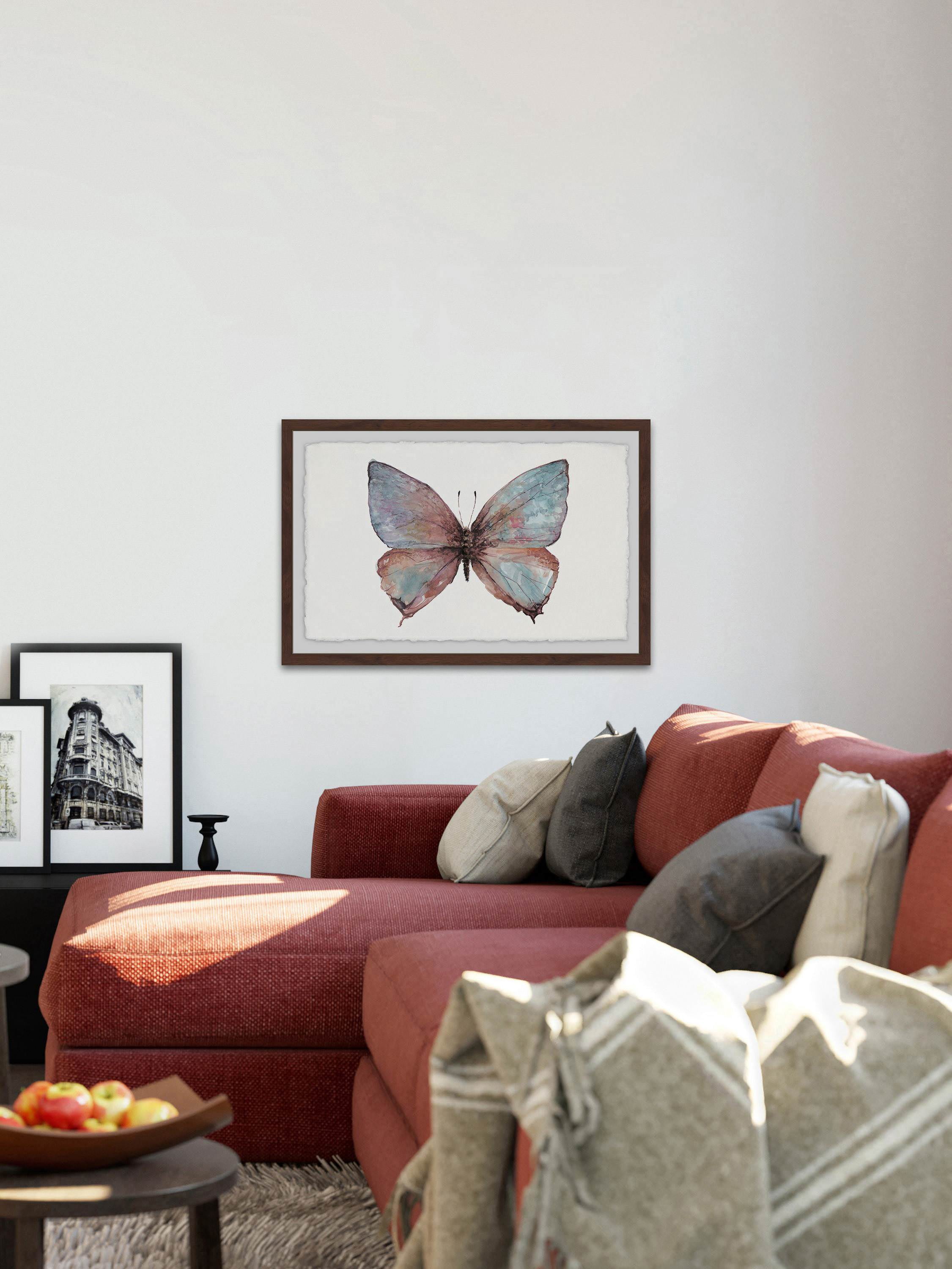 Grand Pastel Wings Framed Painting Print