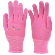 G & F JustForKids All-Purpose Gloves with Premium Micro-foam Texture Coating, Pink of 1 Pair Pack