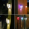 thumbnail image 2 of Decoración Al Aire Libre de La Lámpara de Del Jardín de La Impermeable de La Luz de La Cubierta Del LED con Energía Solar Cálido y de color Baoblaze Montaje en pared de luz LED para exteriores, 2 of 8