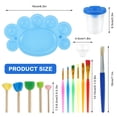 thumbnail image 2 of Kits De Arte, Kit De Herramientas De Pintura De 25 Piezas Juegos De Pinceles De Pintura Vasos De Pintura Sin Derrames Con Tapas Y Herramientas De Dibujo De Pintura De Paleta Muyoka Hogar, 2 of 6