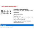 thumbnail image 2 of Alignment Caster Camber Kit - Compatible with 2007 - 2013 Chevy Avalanche 2008 2009 2010 2011 2012, 2 of 2