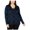 Blue - darkblue, variant on ANNE KLEIN Womens Blue Printed Button Front Cardigan Long Sleeve V Neck Sweater Plus Size: 0X