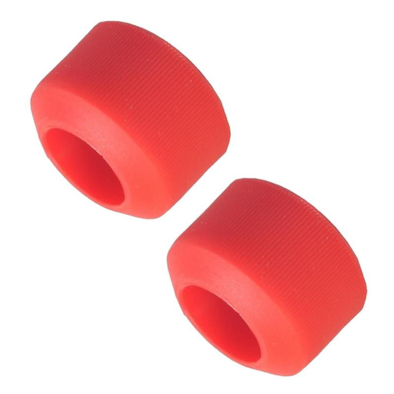12" SOLID RED REPLACEMENT WHEEL/WHEELBARROW Pair  20mm Handle Grips 