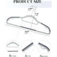 thumbnail image 5 of cozymood 50 Pack Coat Hangers Heavy, Duty Plastic Hangers with 360° Swivel Hook Non-Slip Design Space-Saving (Dark Gray), 5 of 9