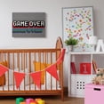 thumbnail image 2 of Stupell Industries Retro Game Over Phrase Rustic Video Game Text Canvas Wall Art Design by Daphne Polselli, 24" x 30", 2 of 6