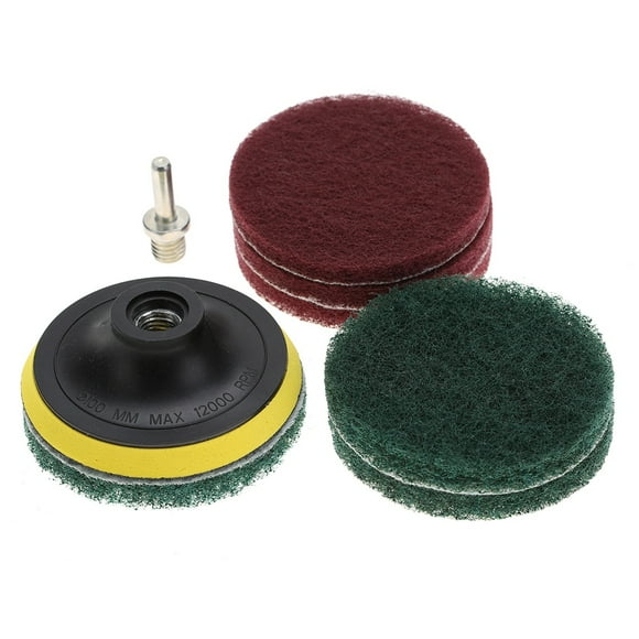 Drill Brush Attachment for Cleaning - Tile Scrubber Scouring Pads Pads Brushes, Drill Attachment Cleaner Tool with Shaft Cleaning Kit