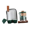 thumbnail image 3 of Tea Set Kung Fu Teapot Infuser with 3 Cups Kung fu Tea Pot for camping offices green, 3 of 8