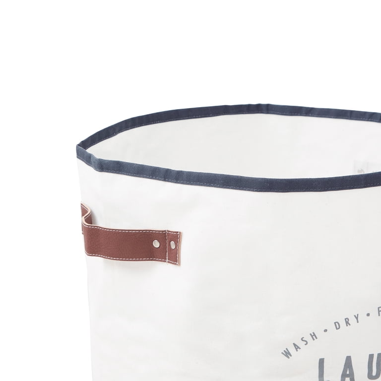 Canvas Laundry Hamper with Water-Resistant Interior photo 3