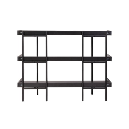 OneSpace - Modern 3-Shelf Bookcase - Black