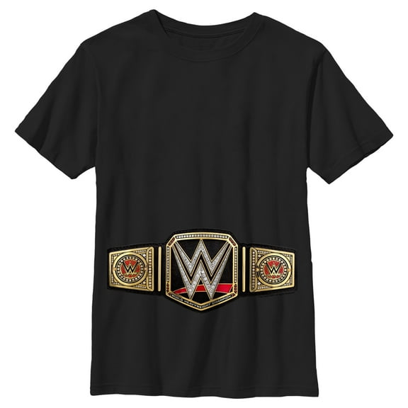 Boy's WWE Championship Belt Graphic Tee Black Small