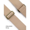 thumbnail image 3 of HBlife Men's X-Back 2 Inches Wide Heavy Duty Clips Adjustable Suspenders,Light Coffee, 3 of 7