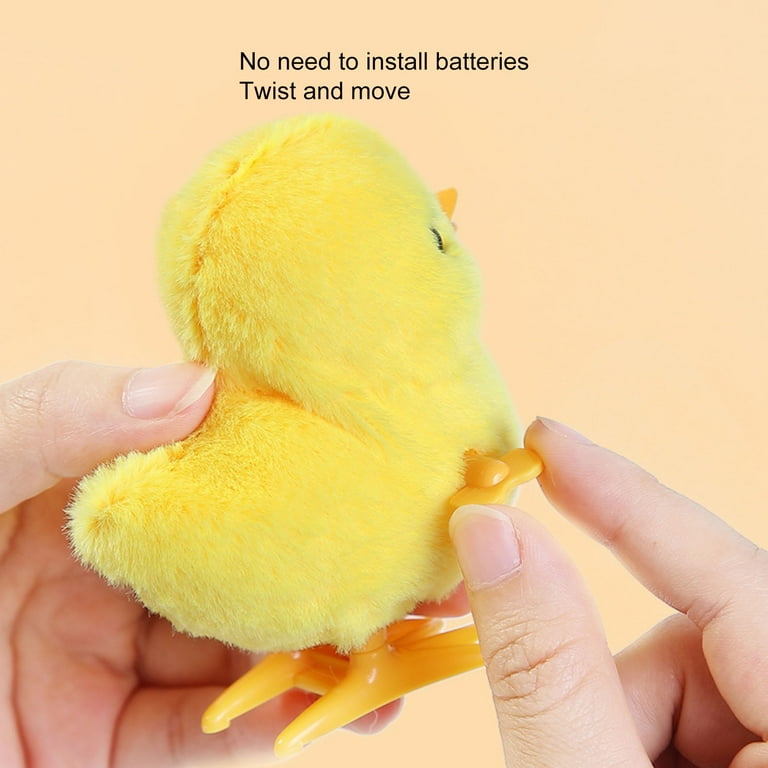 HEVIRGO Wind Up Plush Toy High Imitation Decorative Soft