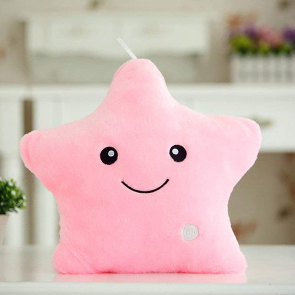 stuffed dolls led stars light colorful pillows
