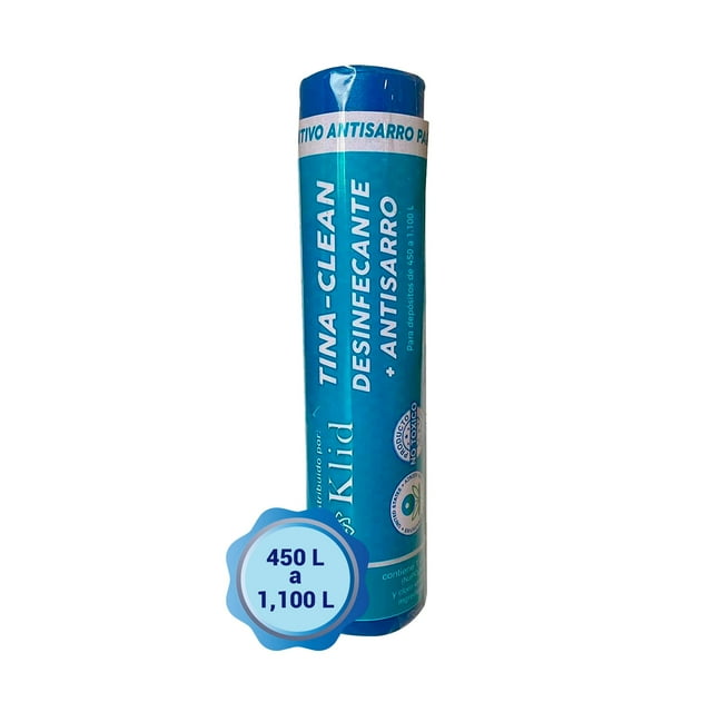 Sistema Antisarro Y Desinfectante Para Tinacos Y Cisternas Tina Clean 450 a 1100 Litros