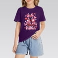 thumbnail image 6 of YunPes Girls Short Sleeve Shirts Kids Crewneck Soft T-Shirts Summer Tees 2‐13 Years Teen Y2k Cherry Printed Shirts Streetwear Dance, 6 of 8