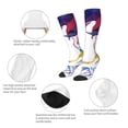 thumbnail image 3 of Balery Colorful Bulldog Calcetines novedosos Calcetines deportivos Calcetines hasta la rodilla Calcetines de algodón Calcetines originales y geniales, 3 of 6