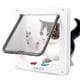 thumbnail image 2 of Puerta para mascotas, puerta con solapa para perros y gatos, 4 formas de cerradura, de plástico suave, fácil de instalar, puerta de seguridad para mascotas, puerta de seguridad para cachorros y gati, 2 of 5