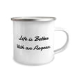 thumbnail image 2 of Unique Aegean Cat Gifts, Life is Better With an Aegean, Unique Holiday 12oz Camper Mug From Cat Lovers, Funny aegean cat gifts, Funny cat gifts, Funny animal gifts, Funny pet gifts, 2 of 2
