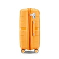 thumbnail image 3 of 4 Piece PP Hard Shell Luggage Sets,Lightweight& Durable Suitcase with TSA Lock,Airline Certified Carry-on Luggage(14/20/24/28in),Orange, 3 of 9