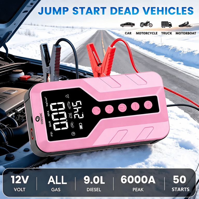 ODEGNC 6000A Jump Starter with 150PSI Air Compressor photo 3