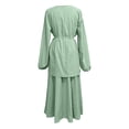 thumbnail image 5 of Elegant Women'S Two Piece Outfit Long Sleeve Tunic And Midi Skirt Set For Daily Wear, 5 of 6