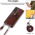 thumbnail image 5 of PU Leather Wallet Case for Samsung Galaxy S20 Plus Necklace Crossbody Lanyard Case Cover with Card Holder Adjustable Detachable Anti-Lost Neck Strap Case for Samsung Galaxy S20 Plus,6.7",Brown, 5 of 7