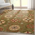 thumbnail image 5 of Well Woven Kings Court Beatrice Transitional Floral Oriental Flatweave Green 5' x 7' Area Rug, 5 of 6