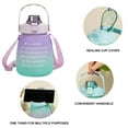 thumbnail image 3 of Botella de agua con pajita para la escuela/niño/mujer/niña, lindas botellas de agua con correa, 3 of 5