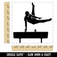 thumbnail image 2 of Pommel Horse Artistic Gymnastics Square Rubber Stamp Stamping Scrapbooking Crafting - Medium 1.75in, 2 of 7