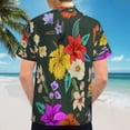 thumbnail image 6 of High Quality Hawaiian Shirts for Men Short Sleeve Aloha Beach Shirt Floral Summer Casual Button Down Shirts Blouses NVGAVC, 6 of 7