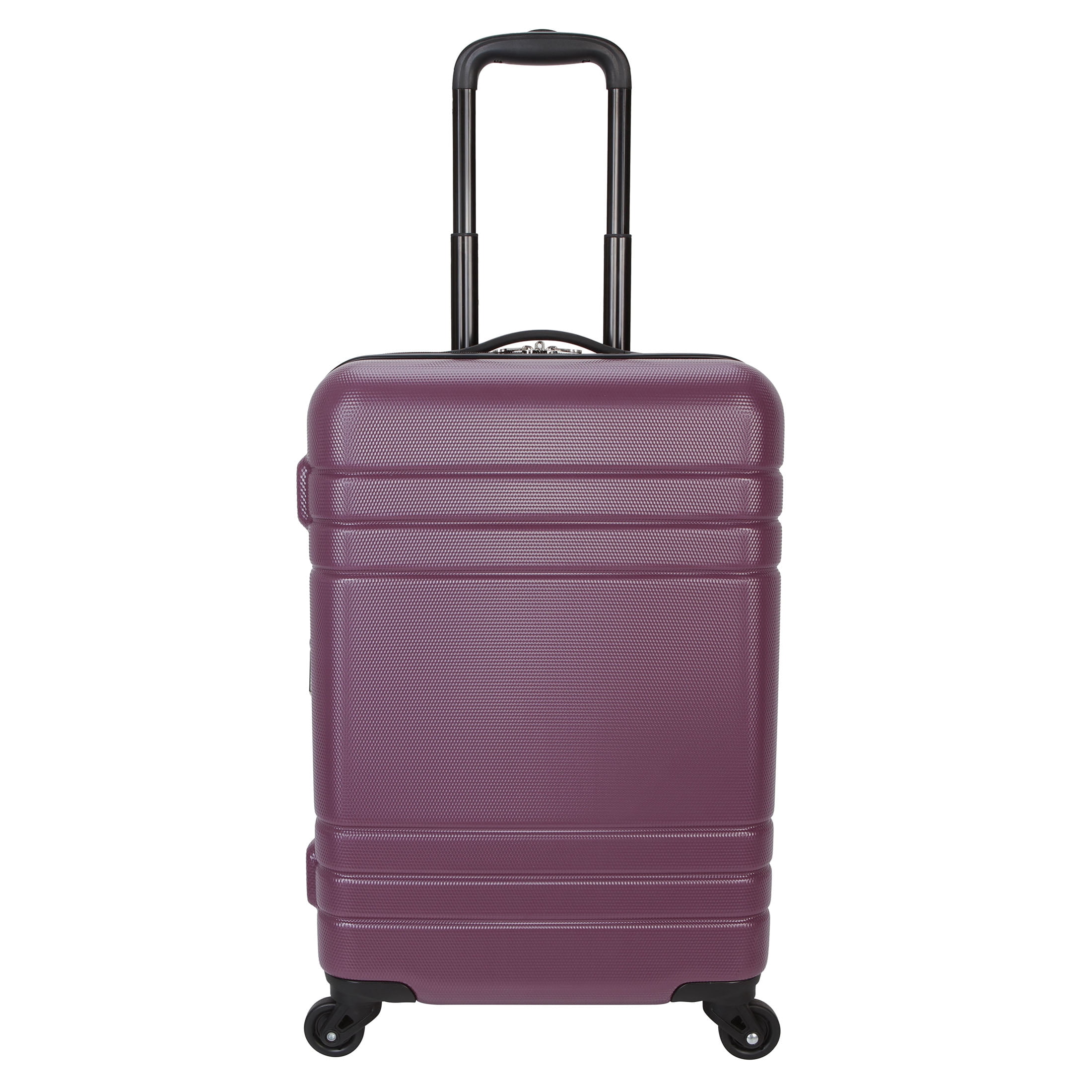 Protégé 3-Piece Hardside Luggage Set With 360 Spinner Wheels and Divider Pockets, Includes Carry-on and 2 Packing Cubes, Enchanting Purple