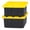 Black Base/Yellow Lid-2-15 Gallon (Pack of 2), variant on 4-pack Durabilt Tote Heavy Duty Plastic Storage Bins With Lids 27 Gallon Green Camo - Stackable Organizing Containers For Home Garage And Office