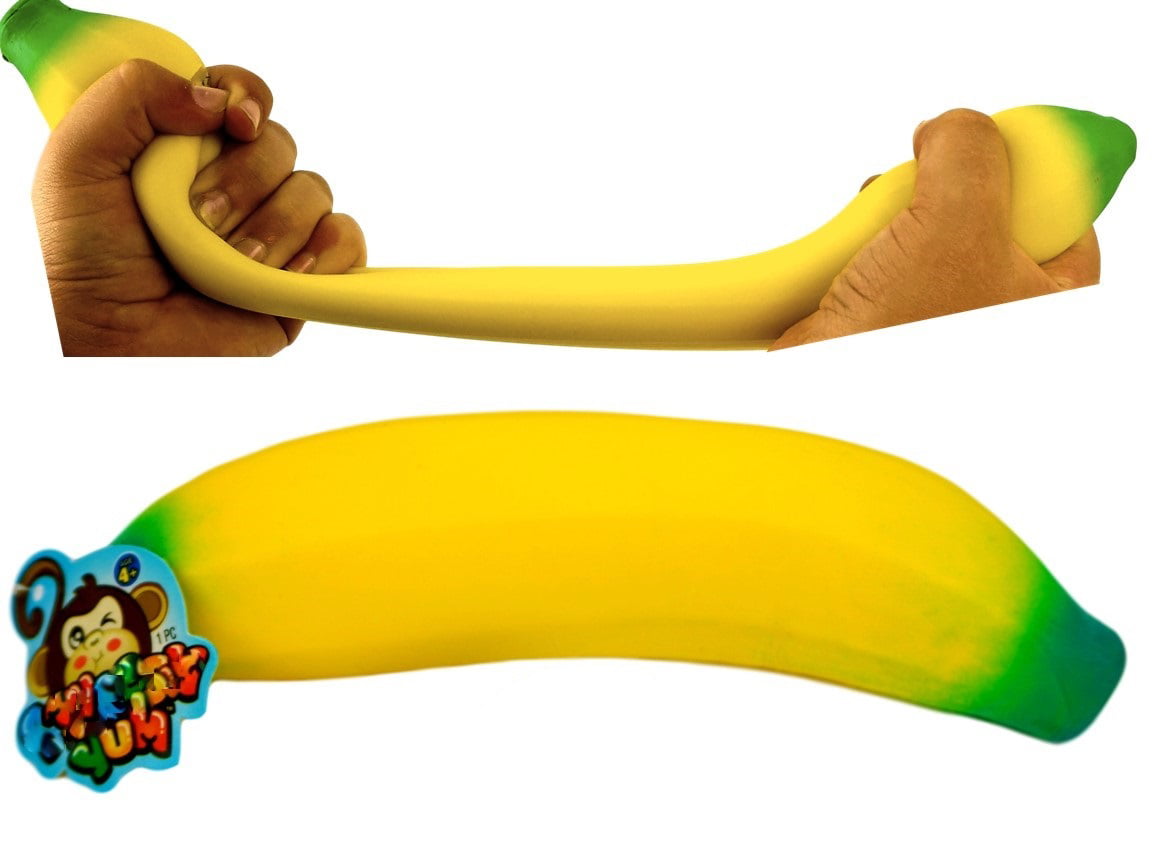 and 1 Collectable Pack of 2 JA-RU Super Stretchy Banana Squish Yum Buh Nay Nay 