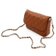 thumbnail image 3 of Premium Small Soft Vegan Leather Quilted Shoulder Bag Crossbody Handbag, 3 of 5