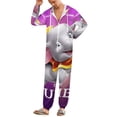 thumbnail image 2 of Dumbo Women Men Pajamas Zipper Onesie Jumpsuit Hooded One Piece Sleepwear, 2 of 8