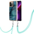 thumbnail image 2 of Mantto for iPhone 12 Pro Max Case, with Lanyard Adjustable Strap, Marble Pattern Soft TPU Bumper Hard PC Back Shockproof Protective Glossy Stylish Durable Phone Case for Women Girls,Green, 2 of 7