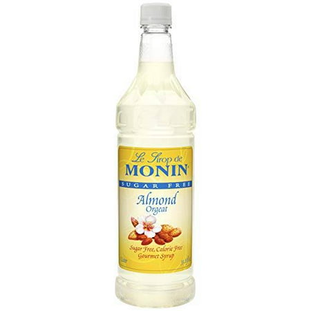 Monin Almond - Monin Sugar Free Almond Syrup 1 Liter, Pack of 4