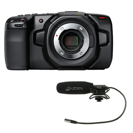 Blackmagic Design Pocket Cinema Camera 4K with Azden SGM-250MX Shotgun Microphone