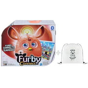 Angle View: Furby Connect ( CORAL / ORANGE) Electronic Friend Pet by Hasbro + BONUS Pack-A-Hatch