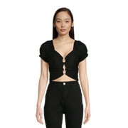 Madden NYC Juniors Hardware Lace Top