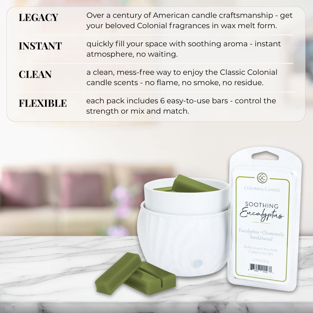 2.75oz Wax Melt Soothing Eucalyptus