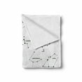 thumbnail image 2 of Constellation Soft Flannel Fleece Blanket, Astronomic Theme Group Stars Names Classical Scientific Composition, Cozy Plush for Indoor and Outdoor Use, 70" x 90", Charcoal Grey White, by Ambesonne, 2 of 6