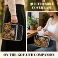 thumbnail image 4 of Xoenoiee Highland Cattle Sunflower Print Quilted Bible Cover, Bible Cover Case for Women, Large Bible Carrying Case with Handle, Lightweight Bible Study Supplies Christian Gift for Men, 4 of 7