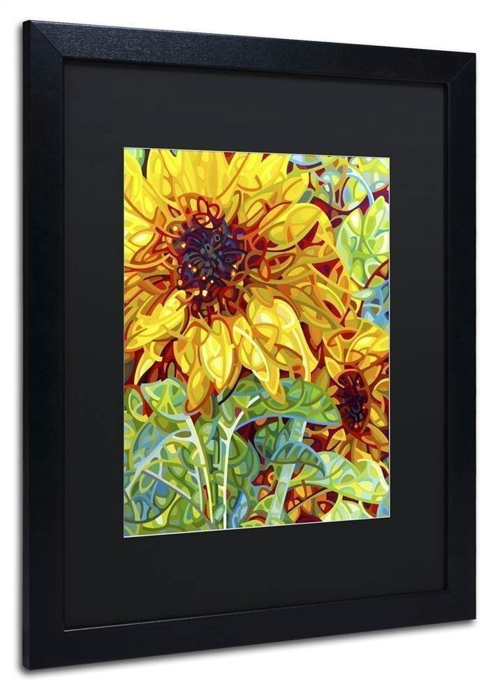 Mandy Budan 'Summer In The Garden' Black Matted Framed Art