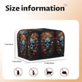 thumbnail image 4 of Toaster Covers 2 Slice, Butterfly Flower Skull A Waterproof Bread Machine Cover Fits for Standard 2 Slice Toasters, Home Decor Toaster Protection with Hanging Rope, 4 of 7