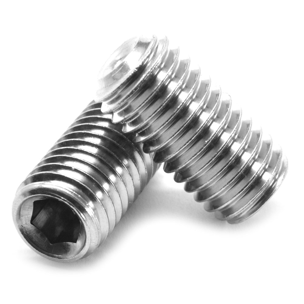 M6 x 1.00 x 16 MM Coarse Thread Socket Set Screw Cup Point Stainless Steel 18-8 Pk 100