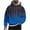 Mens Hoodies Sweatshirts Blue, variant on Long Sleeve Hoodies for Men Pullover Big & Tall Gradient Sweatshirts M-4X Plus Size Casual Basic Loose Comfort Hoodie Tops with Front Pocket
