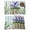 Blue, variant on Spring Easter Placemats Set of 12, Purple Floral Summer Botanical Teal Plaid Placemats for Dining Table, Place Mats for Kitchen Tabletop, Waterproof Wipeable Dining Table Mats Set