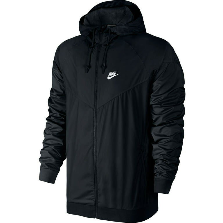stijfheid Benodigdheden huichelarij Nike Windrunner Athletic Men's Jacket Black/White 727324-010 - Walmart.com